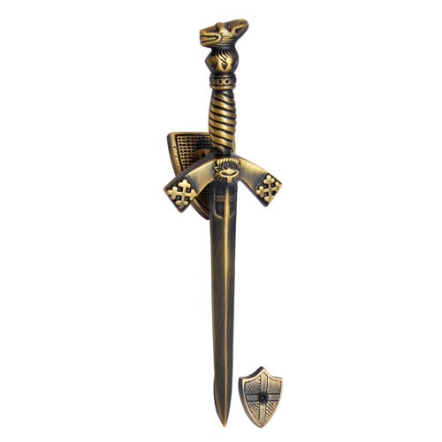 "Sword" Brass Door Knocker 